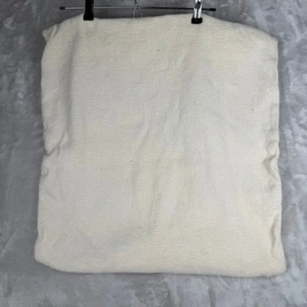 West Elm Lumina Texture Lumbar Pillow Cover Neutral Jute Cotton Blend 12x20‎